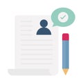 Contractflat vector icon which can easily modify or edit