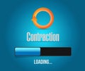 contraction loading bar illustration Royalty Free Stock Photo