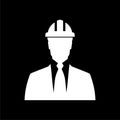 Contractor icon, Workers icon on dark background