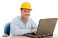 Contractor in Office Royalty Free Stock Photo