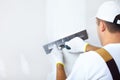 Contractor plasterer Royalty Free Stock Photo