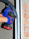 Contractor repair and install garage door. Replace a Broken Garage Door Spring.