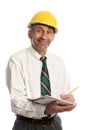 Contractor writing estimate project Royalty Free Stock Photo