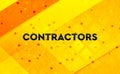 Contractors abstract digital banner yellow background