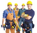 Contractors workers Royalty Free Stock Photo