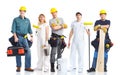 Contractors workers Royalty Free Stock Photo