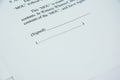 Contracts agreement sign on document paper with red pen