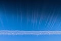 Contrails from aircraft in the sky