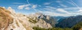 Contrails in the sky over mountains Royalty Free Stock Photo