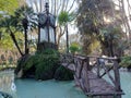 The famous Villa Borghese water clock in Rome This contraption works with gears that move with the flow of water from the pond Royalty Free Stock Photo