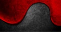 Contrast black and red wavy grunge abstract background Royalty Free Stock Photo