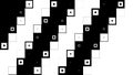 Contrast black and white abstract squares motion design. Background with white and black squares. Seamless looping Royalty Free Stock Photo