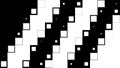 Contrast black and white abstract squares motion design. Background with white and black squares. Seamless looping Royalty Free Stock Photo