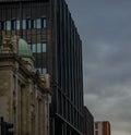 Contrast of both old and new buildings in Manchester City, England Royalty Free Stock Photo