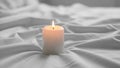 The contrast between the candle s warm light and the cool tones of Royalty Free Stock Photo