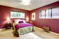 Contrast color beautiful bedroom Royalty Free Stock Photo