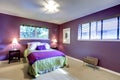 Contrast color beautiful bedroom Royalty Free Stock Photo