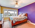 Contrast color bedroom Royalty Free Stock Photo