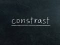 Contrast concept word Royalty Free Stock Photo