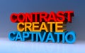 contrast create captivation on blue Royalty Free Stock Photo