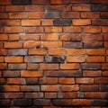 Contrast elegance Orange brick wall with a defined black border