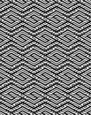 Contrast geometric seamless pattern with symmetric ornament. Lin