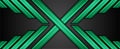 Contrast green and black stripes geometrical background Royalty Free Stock Photo