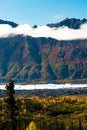 Ancient Lava Flow Rust Color Alaska Mountain Landscape Royalty Free Stock Photo