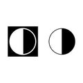 Contrast icon. brightness icon. Vector illustration. EPS 10.
