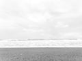 Suggestive black and white image of the rough sea Royalty Free Stock Photo