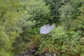 Contrast between Metal Viewpoint and Vegetation