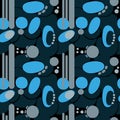 Contrast pattern, blue gray and black colors