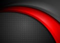 Red and black abstract smooth wavy background Royalty Free Stock Photo