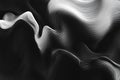 Contrast Black and White Flowing Abstract Wave Pattern with Smooth Curved Lines Royalty Free Stock Photo
