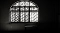 contrast sun in window Royalty Free Stock Photo