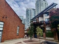 Contrasting architectural buildings in Yale town, Vancouver