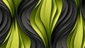 Contrasting and Bold Charcoal Gray and Lime Green Abstract Pattern