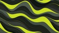 Contrasting and Bold Charcoal Gray and Lime Green Abstract Pattern