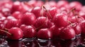 Contrasting cherry colors bokeh background with enchanting narrative storytelling effect