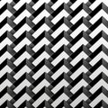 Contrasting Shadows: Black And White Herringbone Pattern For Dynamic Backgrounds