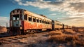 Contrasting Trains: Pristine And Rusty Royalty Free Stock Photo