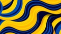 Contrasts Lemon Yellow and Midnight Blue Retro Pop Art