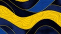 Contrasts Lemon Yellow and Midnight Blue Retro Pop Art