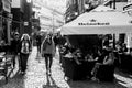 Contre-Jour Black And White Photography Of Tourists Visiting Bucharest