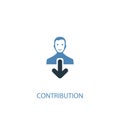 Contribution concept 2 colored icon Royalty Free Stock Photo