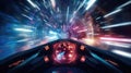 control blurred sci fi interior Royalty Free Stock Photo
