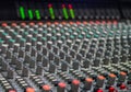 Control board in the sound studio Royalty Free Stock Photo