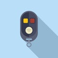 Control boot key icon flat vector. Smart security