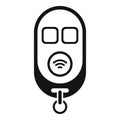 Control boot key icon simple vector. Smart security