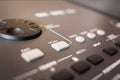 Control buttons for electronic musical keyboard Royalty Free Stock Photo